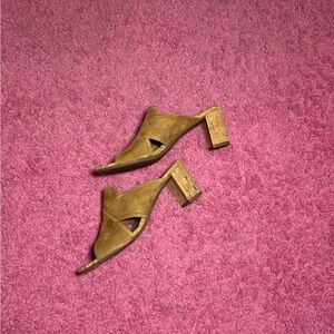 Van Eli MERANA suede leather cork heel sandals spring summer travel resort wear